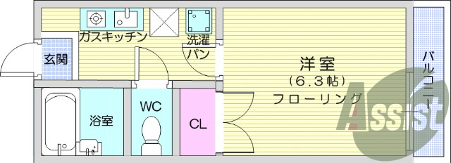 2階の間取り図