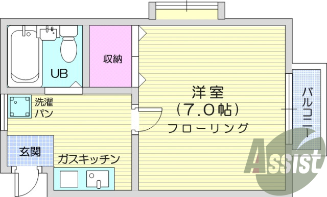 南向き、日当たり良好、大きな収納スペース有り