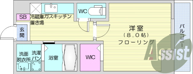 お写真は203号室のものです。参考にしてくださいませ。