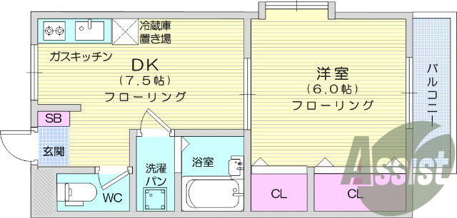 １ＤＫ、エアコン、バストイレ別、収納、バルコニー