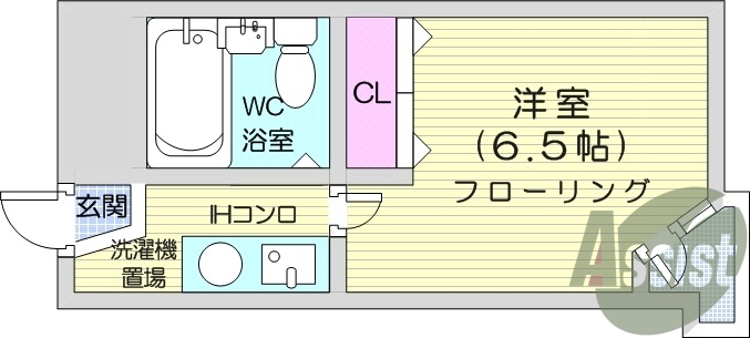 1K、オートロック、宅配ボックス、インターネット無料