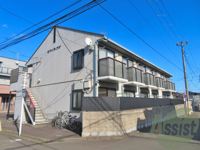 仙台市宮城野区銀杏町の賃貸アパートの外観