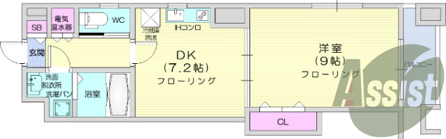 お写真は1007号室のものです。参考にしてくださいませ。
