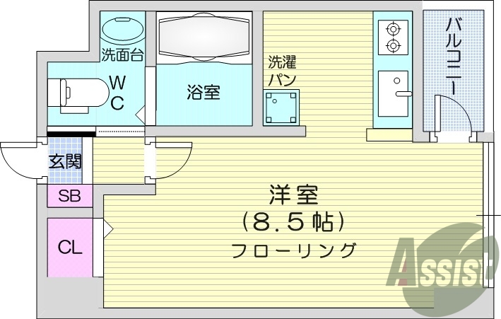 １Ｒ、BT別、宅配ボックス、オートロック、エレベーター