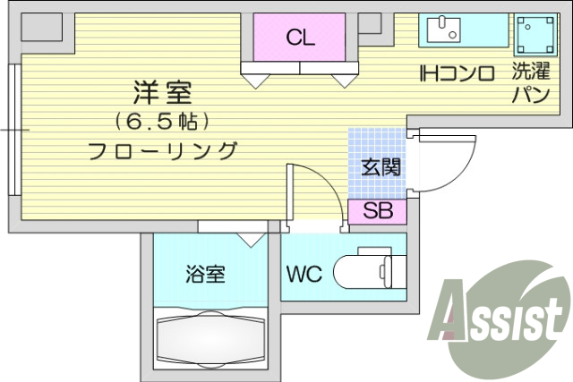 １Ｋ、家具家電つき、ＴＶインターホン、光ファイバー