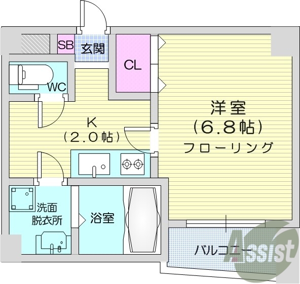 お写真は603号室のものです。参考にしてくださいませ。