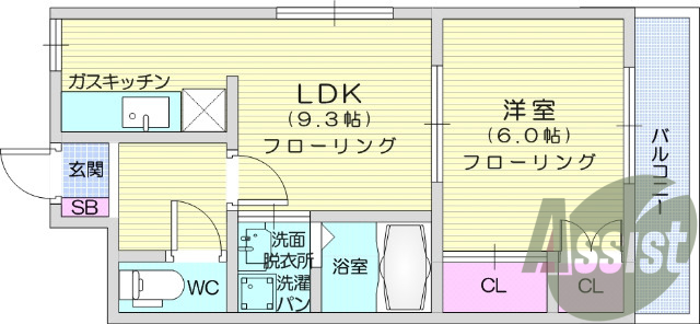 １LDK、ペット可、トランクルーム、エアコン、バストイレ別