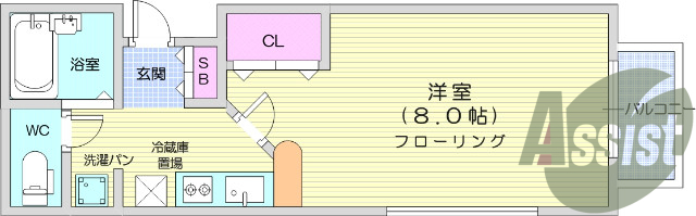 1K、追い炊き機能、インターネット使用料不要