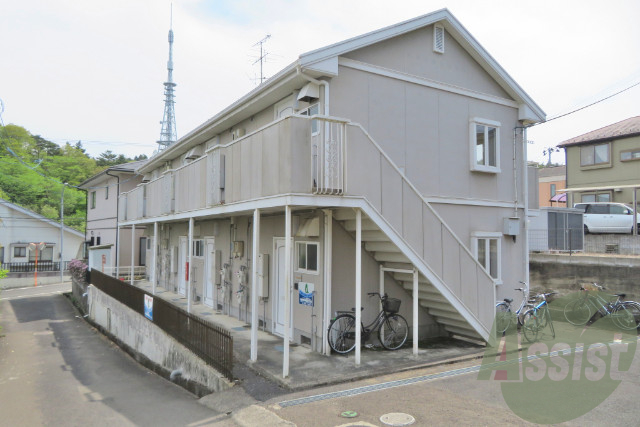 仙台市太白区萩ケ丘の賃貸アパートの外観