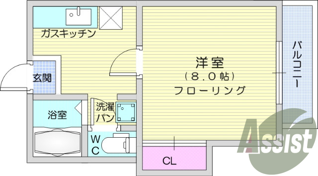 1階の間取り図
