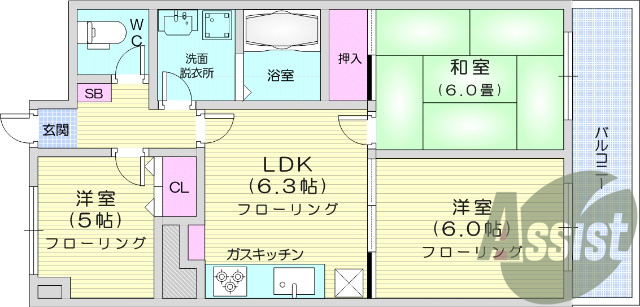 14階の間取り図