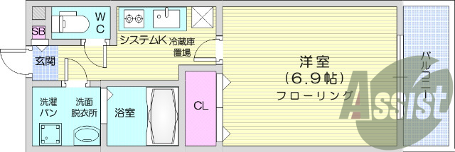 お写真は202号室のものです。参考にしてくださいませ。