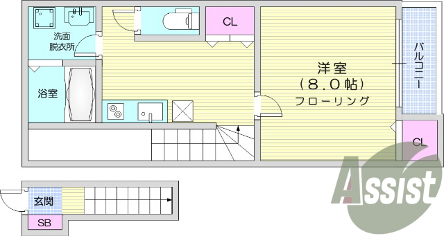 1K、IHクッキングヒーター、追い焚き、ウォシュレット