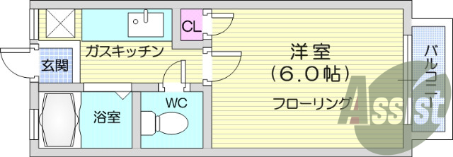 2階の間取り図