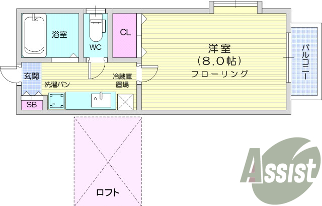 エアコン、ロフト、ＴＶインターホン、下駄箱