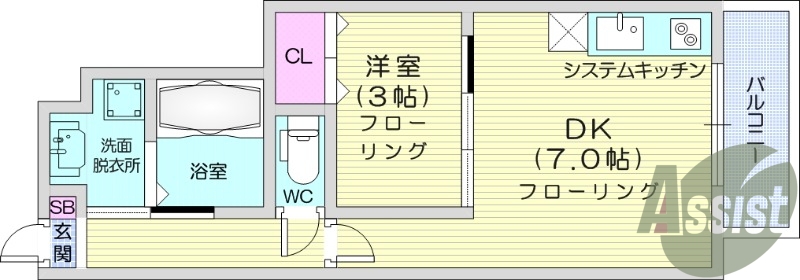 お写真は101号室のものになります。参考にしてくださいませ。