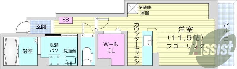 1R、独立洗面台、追焚機能、インターネット無料