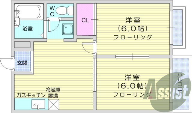 ２ＤＫ、追い焚き機能、防犯カメラ、ペット相談。