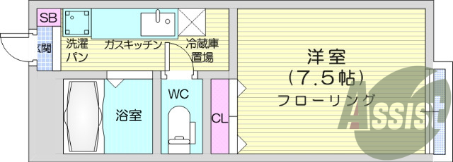 １K、南向き、モニター付きインターホン、光ファイバー