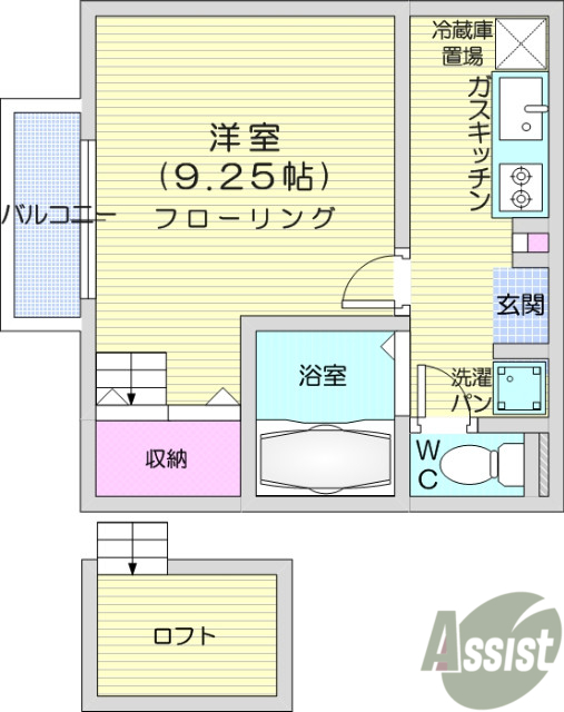1階の間取り図