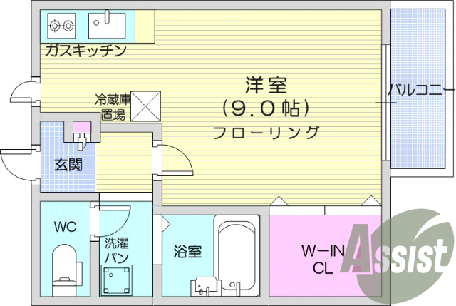 1階の間取り図