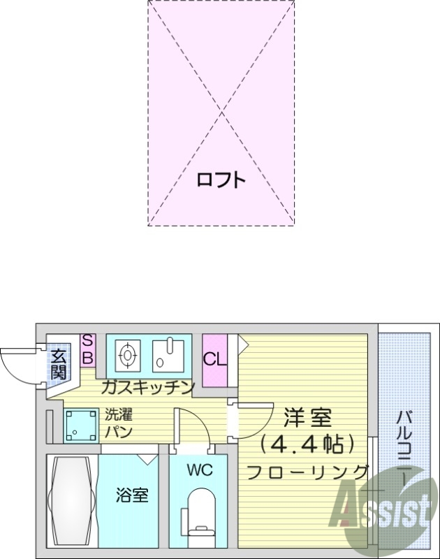 2階の間取り図