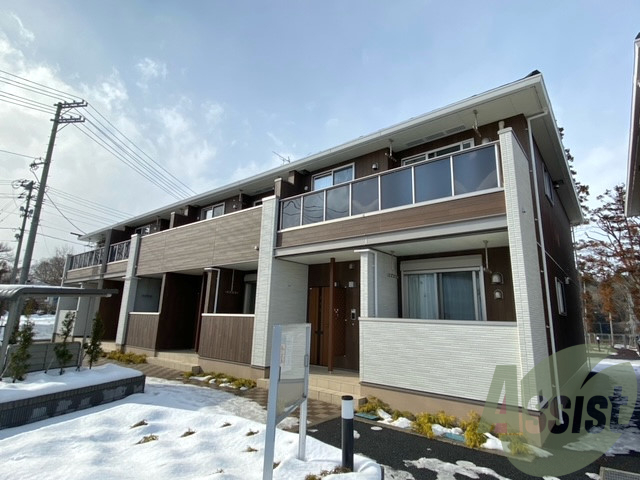 仙台市青葉区上愛子字北原道上の賃貸アパートの外観