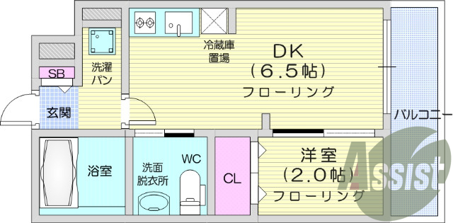 1DK、ネット無料、洗面所独立、バストイレ別、エアコン