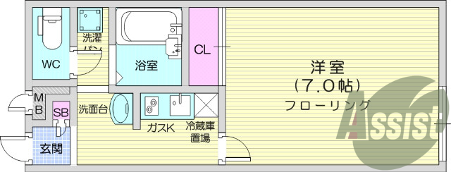1階の間取り図