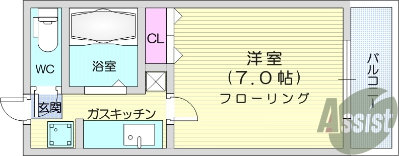 １K、フリーレント、温水洗浄便座、モニタ付きインターホン