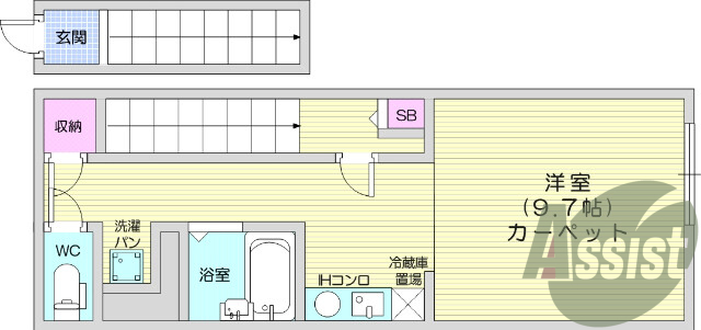 2階の間取り図