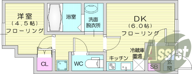 1階の間取り図