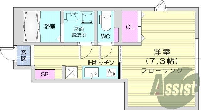 1K、IH、宅配ボックス、浴室乾燥、ネット無料、エアコン