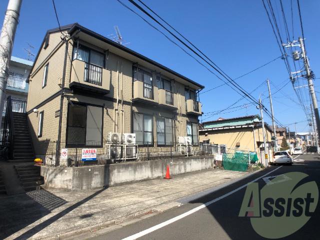 仙台市若林区穀町の賃貸アパートの外観
