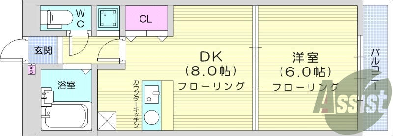 お写真は303号室のものです。参考にしてくださいませ。