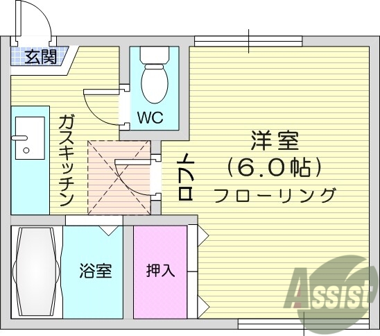 給湯、シャワー、エアコン、ロフト、室内洗濯機置場