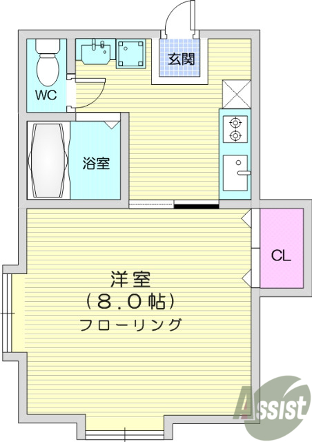 2階の間取り図
