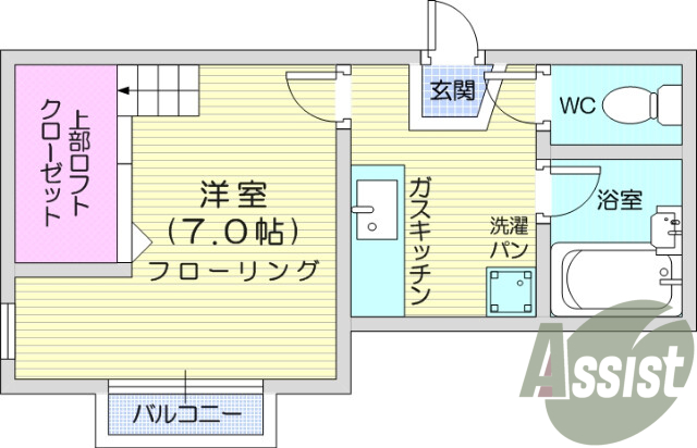 2階の間取り図