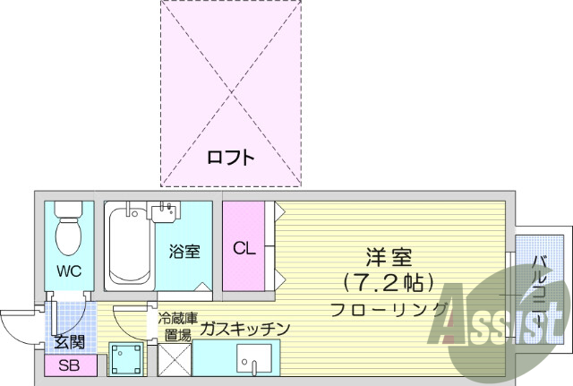 ワンルーム、エアコン、バストイレ別、インターホン