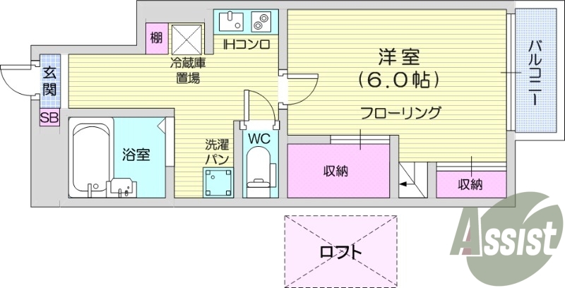 1階の間取り図