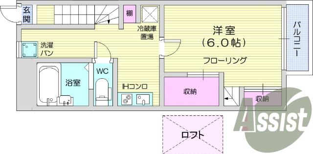 2階の間取り図