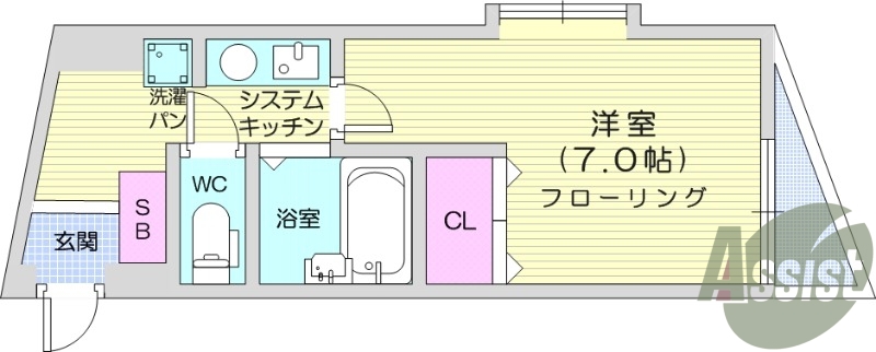 4階の間取り図