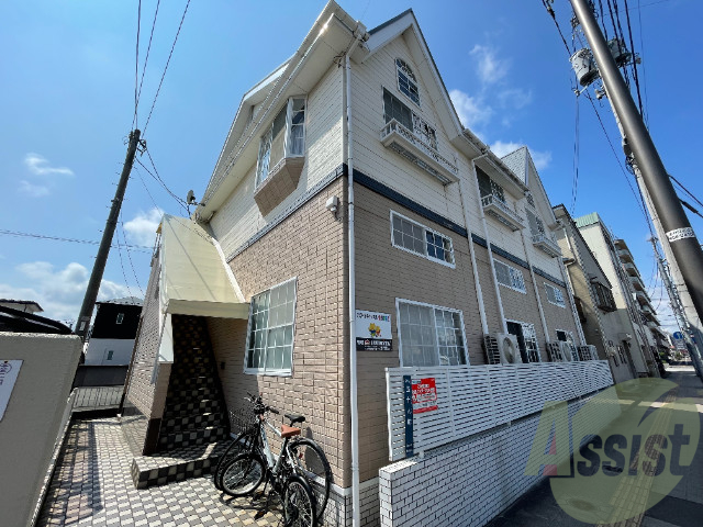 仙台市若林区五十人町の賃貸アパートの外観