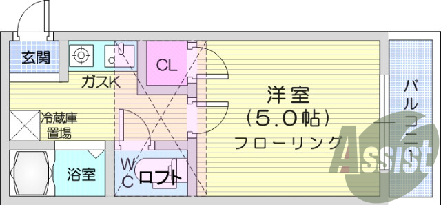 2階の間取り図