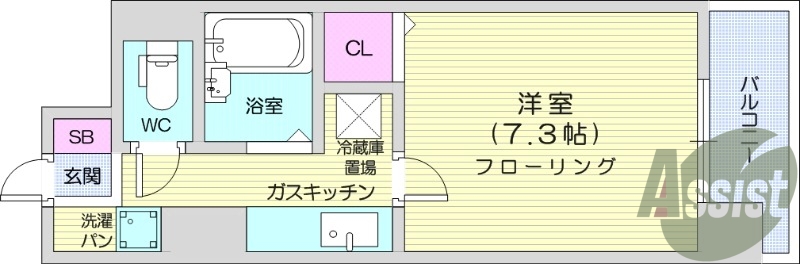 4階の間取り図