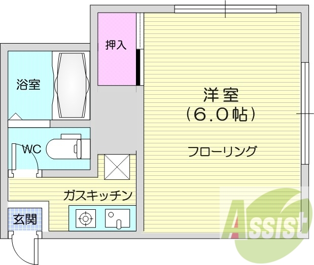 2階の間取り図