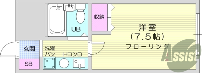 オール電化、オートロック、１K、分譲タイプ、