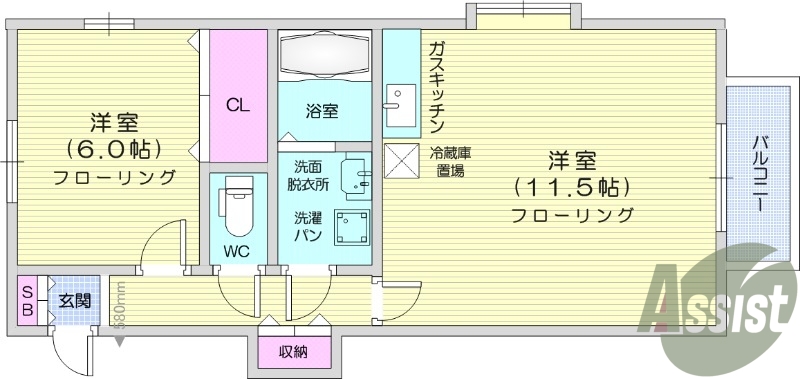 １LDK、温水洗浄便座、シャンプードレッサー