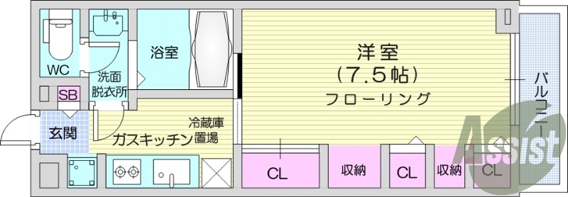 3階の間取り図