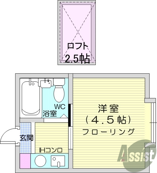 2階の間取り図